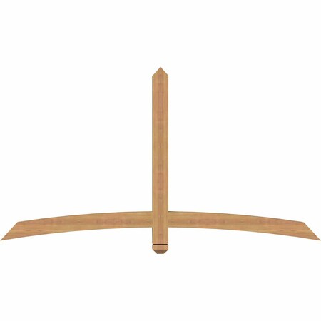 Ekena Millwork Bellingham Timber Gable Bracket, Western Red Cedar, 72"W x 39"H x 3 1/2"D x 3 1/2"F, 13/12 Pitch GBW072X39X0404BEL00SWR